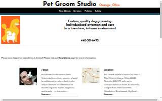 Pet Grooming Studio website