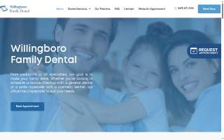 Willingboro Family Dental website