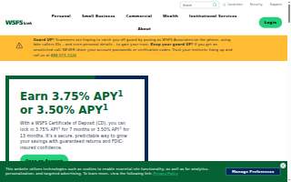 WSFS Bank of Willingboro website