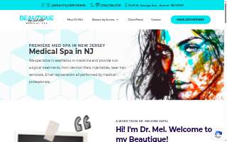 BEAUTIQUE by Dr. Mel | Medical Spa website