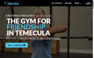 Driven Gym website