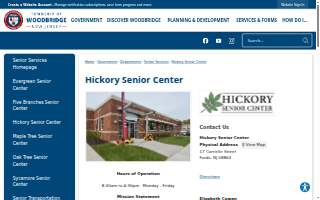 Hickory Senior Center website
