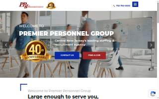 Premier Personnel Group website