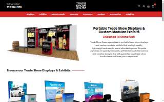 Trade Show House: Custom Portable Trade Show Booth Displays & Modular Exhibits website