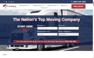 Colonial Van Lines of Wyckoff website