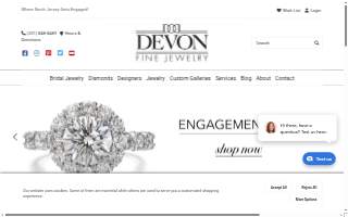 Devon Fine Jewelry website