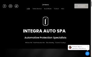 INTEGRA Auto Spa website