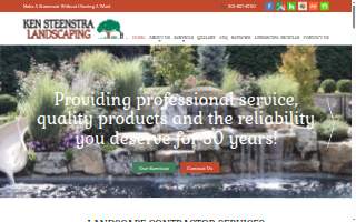 Ken Steenstra Landscaping, Inc. website