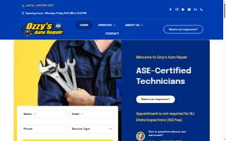 Ozzy's Auto Repair of Johnstown website