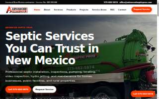 Advanced Septic Pros website