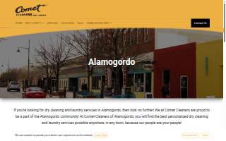 Comet Cleaners of Alamogordo website