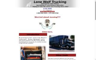 Lone Wolf Trucking website