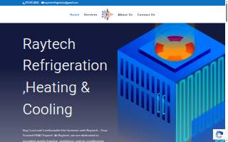 Raytech Refrigeration, Heating & Cooling website