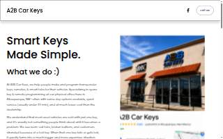 A2B Car Keys website
