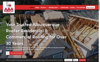 AAA Roofing Co. website