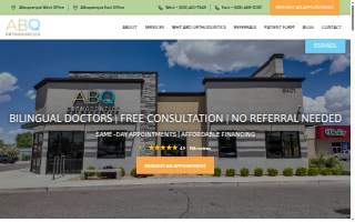 ABQ Orthodontics website