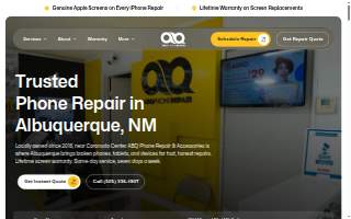 ABQ Phone Repair & Accessories of Albuquerque website