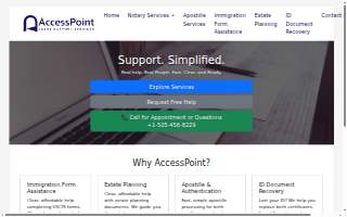 AccessPoint Legal Support Services website