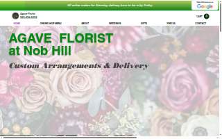 Agave Florist of Albuquerque website