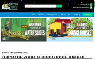 Amazing Jumps, Tents, & Events- Bounce House, Tent Rentals, Water Slide Rentals website