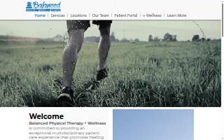 Balanced Physical Therapy and Wellness - North Tramway website