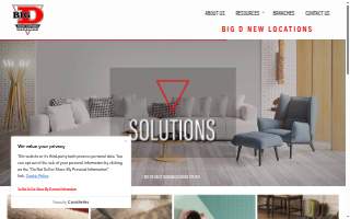 Big D Floor Covering Supplies website