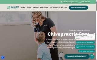 Blessing Chiropractic website