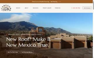 Cabezon Roofing website
