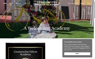 Corazoncitos Felices Academy website