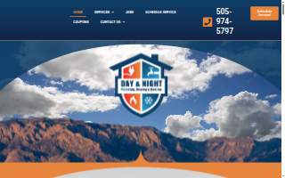 Day \& Night Plumbing website