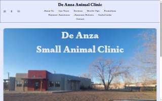 De Anza Animal Clinic website