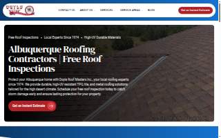 Doyle Roof Masters Inc website