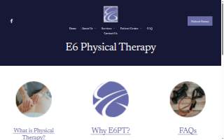 E6 Physical Therapy website