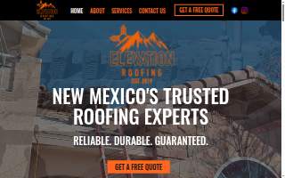 Elevation Roofing & Solar website
