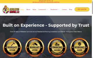 Enchanted Roofing, LLC website