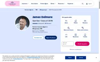 Farmers Insurance - James Delmore website