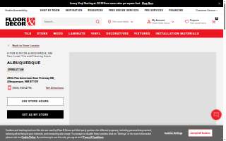 Floor & Decor of Albuquerque website