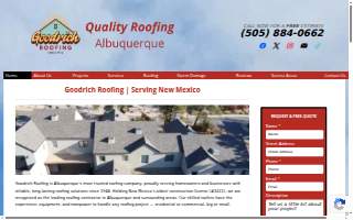 Goodrich Roofing website