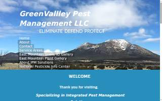 GreenValley Pest Management of Albuquerque website