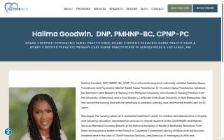 Halima Goodwin, DNP, CPNP-PC, PMHNP website