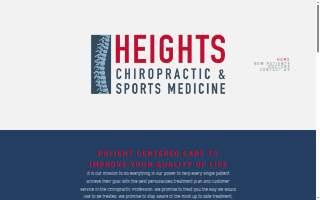 Heights Chiropractic and Sports Medicine website