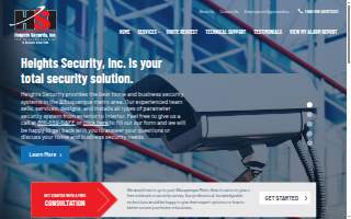 Heights Security website