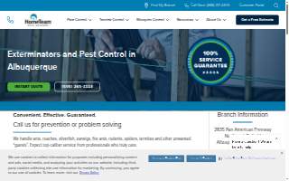 HomeTeam Pest Defense of Albuquerque website