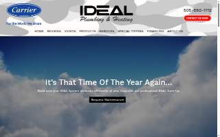 Ideal Plumbing & Heating, LLC website