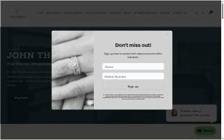 John Thomas Jewelers of Albuquerque website