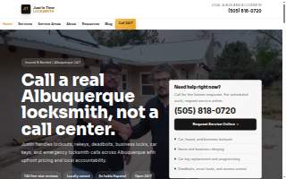 Just In Time Locksmith website