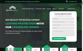 LGND Roofing website