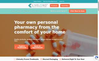 LivelongRx Longevity and Wellness Clinic website