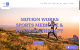 Motion Works Sports Medicine & Physical Therapy website