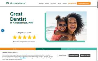 Mountain Dental - Albuquerque website